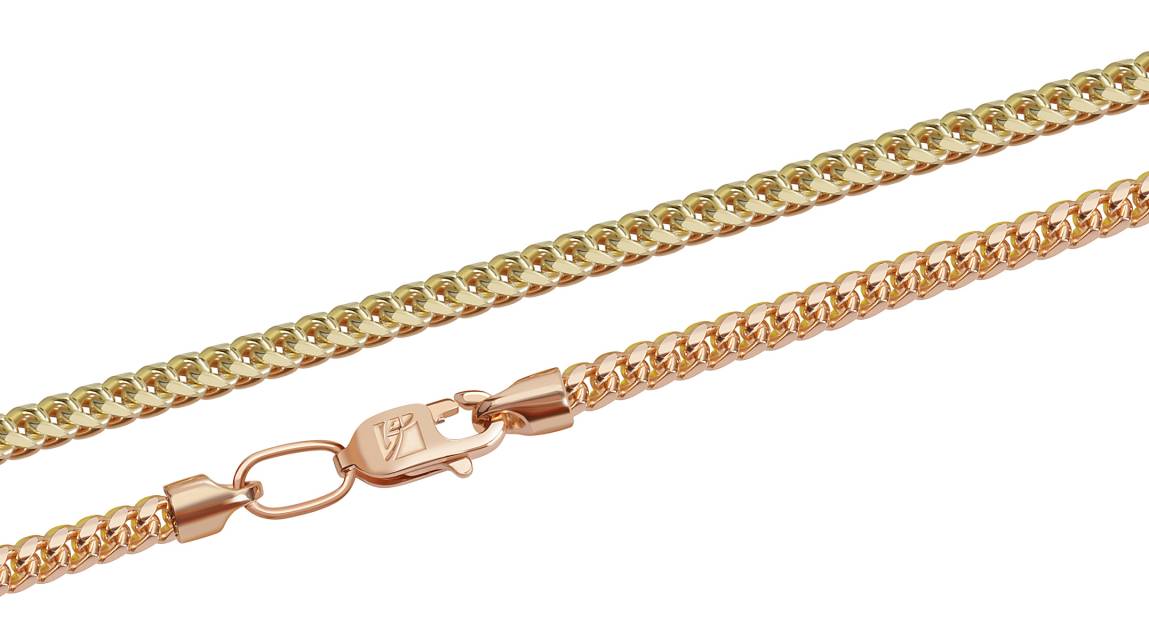 Цепь из комбинированного золота (045589)