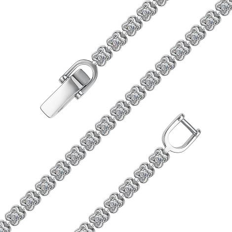 Браслет из белого золота с бриллиантами (053670)