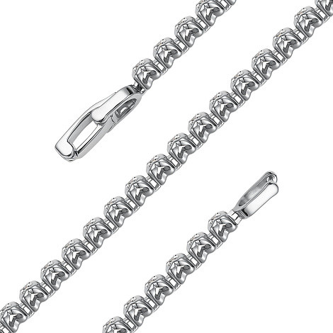 Браслет из белого золота с бриллиантами (053670)