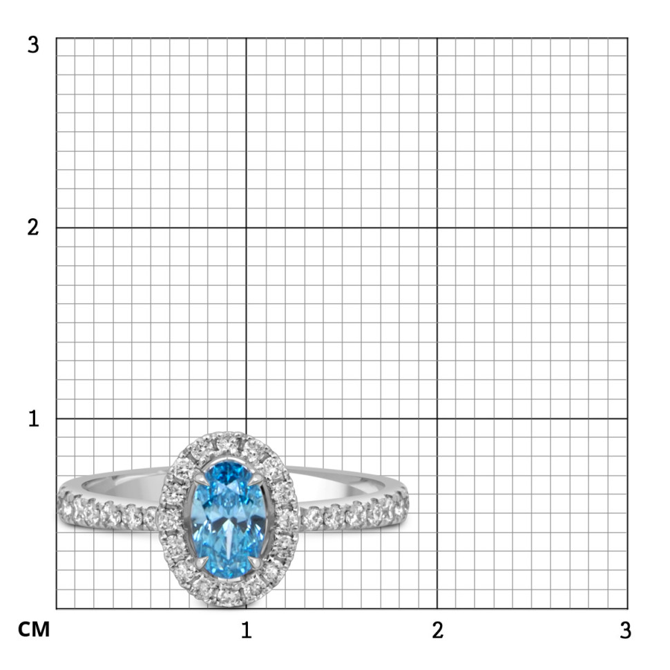 Кольцо из белого золота с бриллиантами (060197)