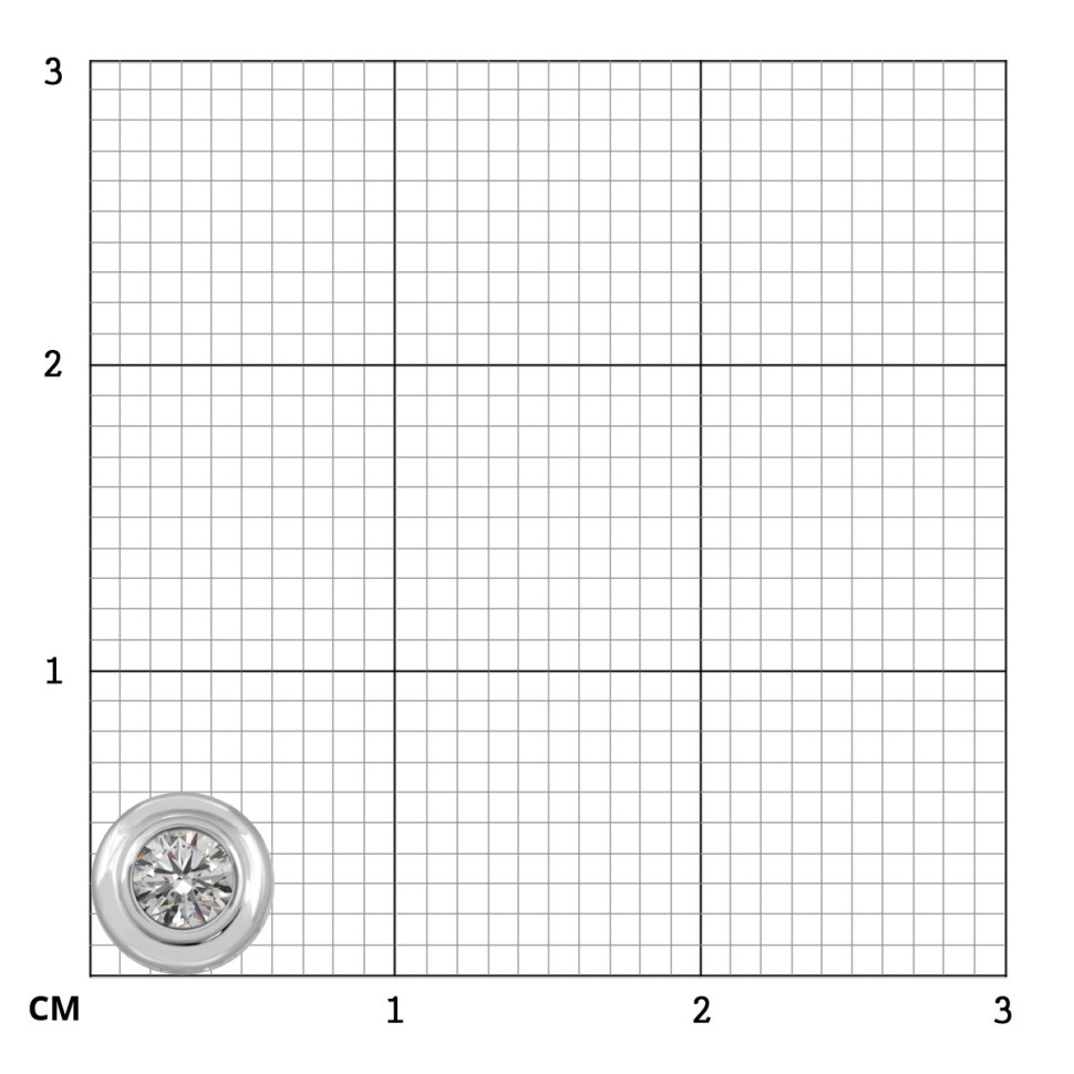Кулон из платины с бриллиантом (054361)