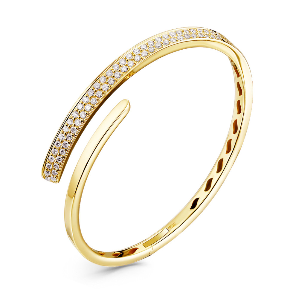 Браслет из жёлтого золота с бриллиантами (061426)