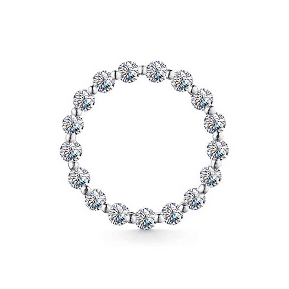 Кулон из белого золота с бриллиантами (051354)