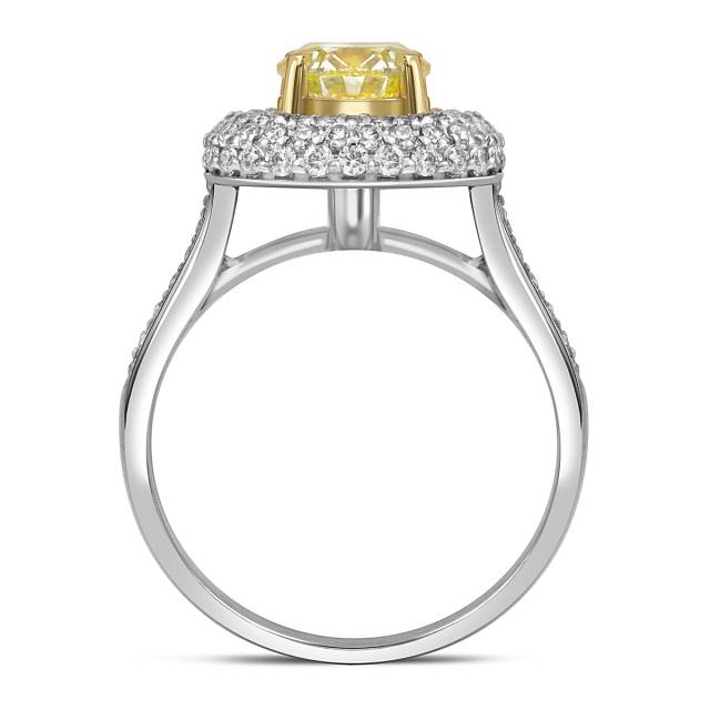 Помолвочное кольцо из белого золота с бриллиантами (054378)