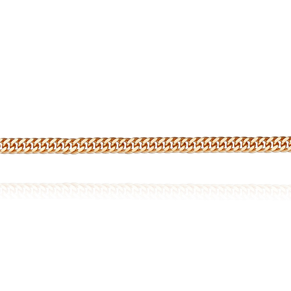Цепь из красного золота, плетение Панцирное (044275)