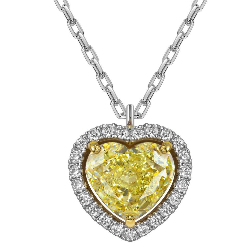 Колье из белого золота с бриллиантами 