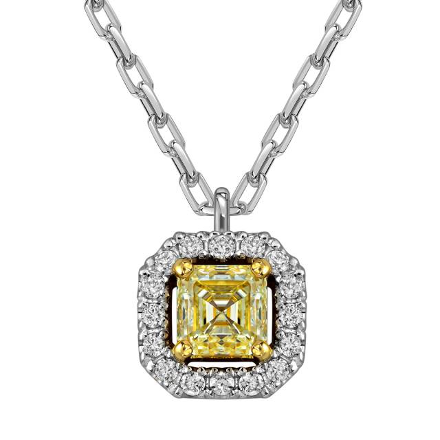 Колье из белого золота с бриллиантами (059217)