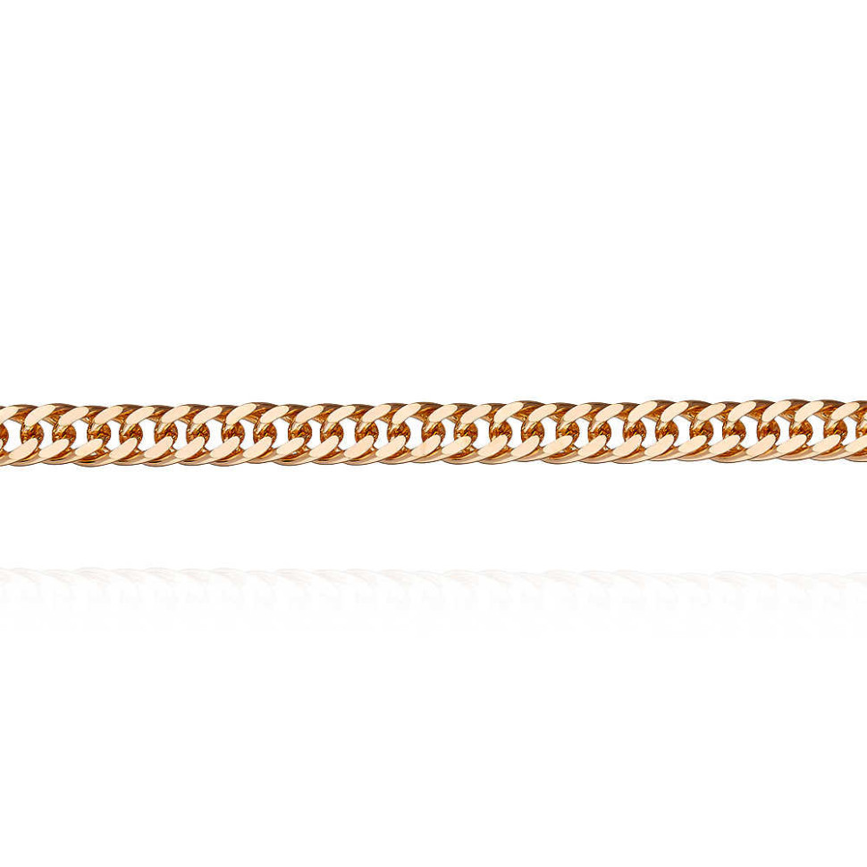 Цепь из красного золота, плетение Панцирное (044880)
