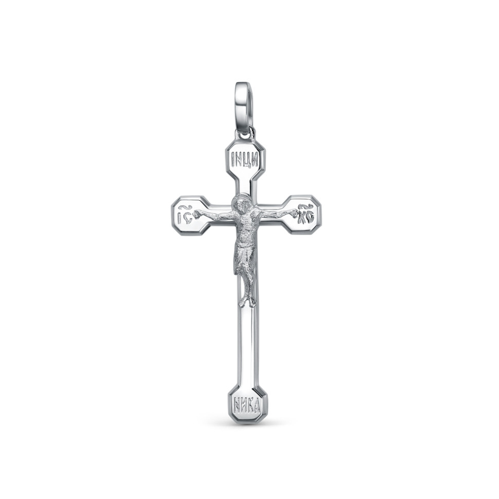 Кулон крест из платины (057988)