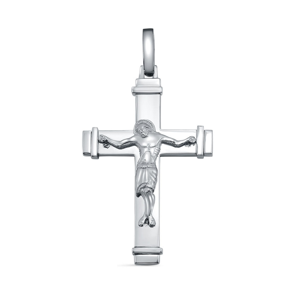 Кулон крест из платины  (060646)