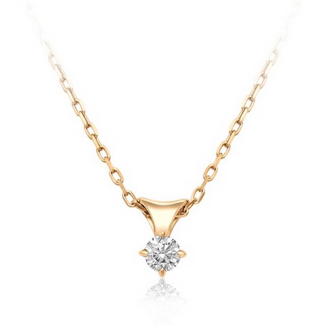 Колье из комбинированного золота с бриллиантом (031236)