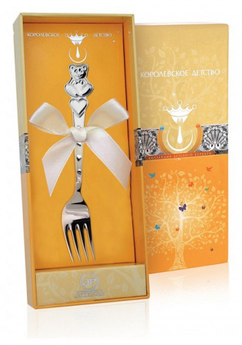 Вилка детская из серебра 925 пробы 