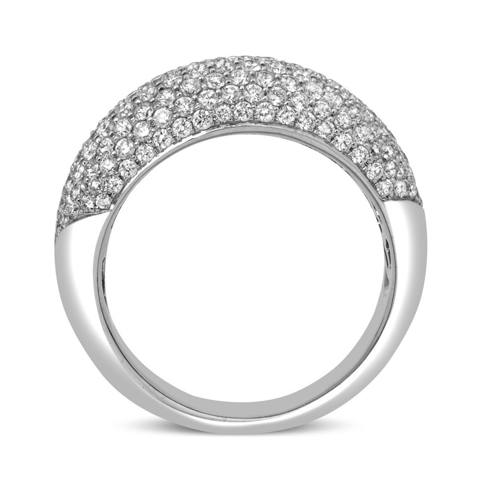 Кольцо из белого золота с бриллиантами (006388)