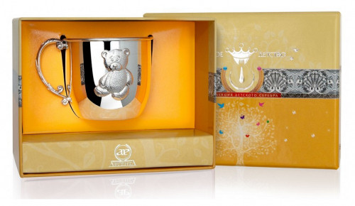 Кружка детская из серебра 925 пробы 