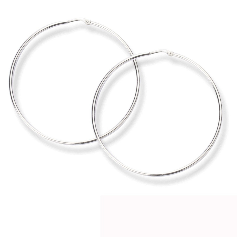 Серебряный серьги конго (014661)