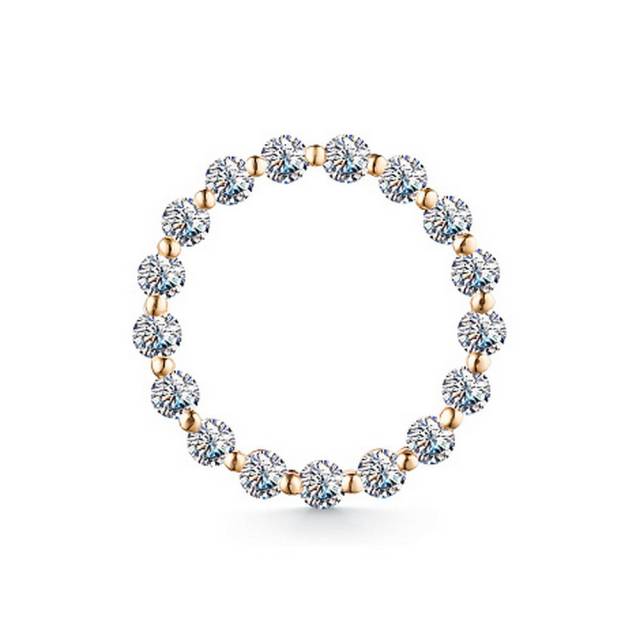 Кулон из красного золота с бриллиантами (051353)