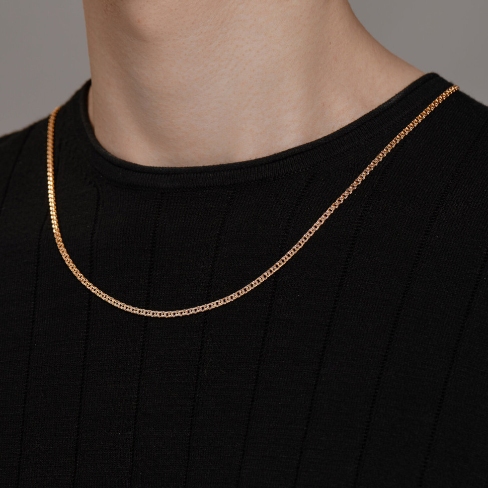 Цепь из красного золота, плетение 