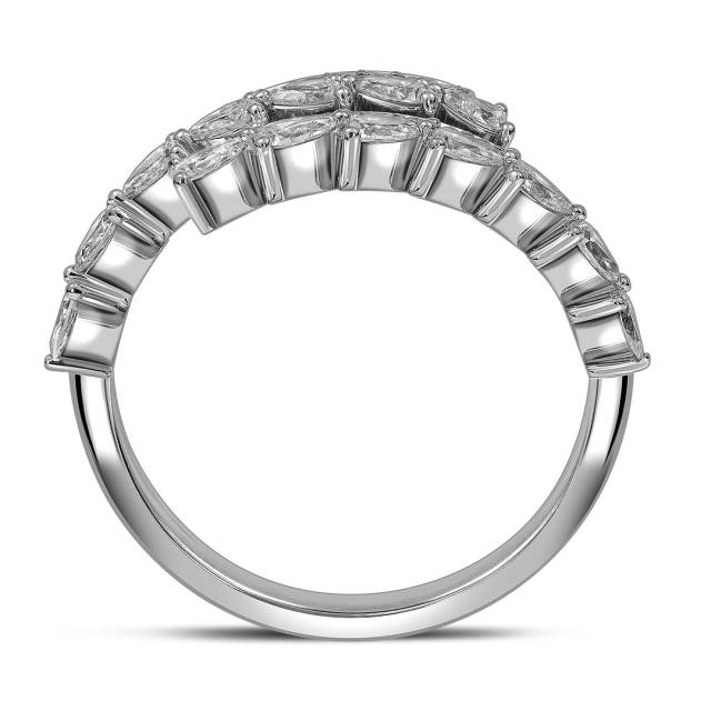 Кольцо из белого золота с бриллиантами  (063662)