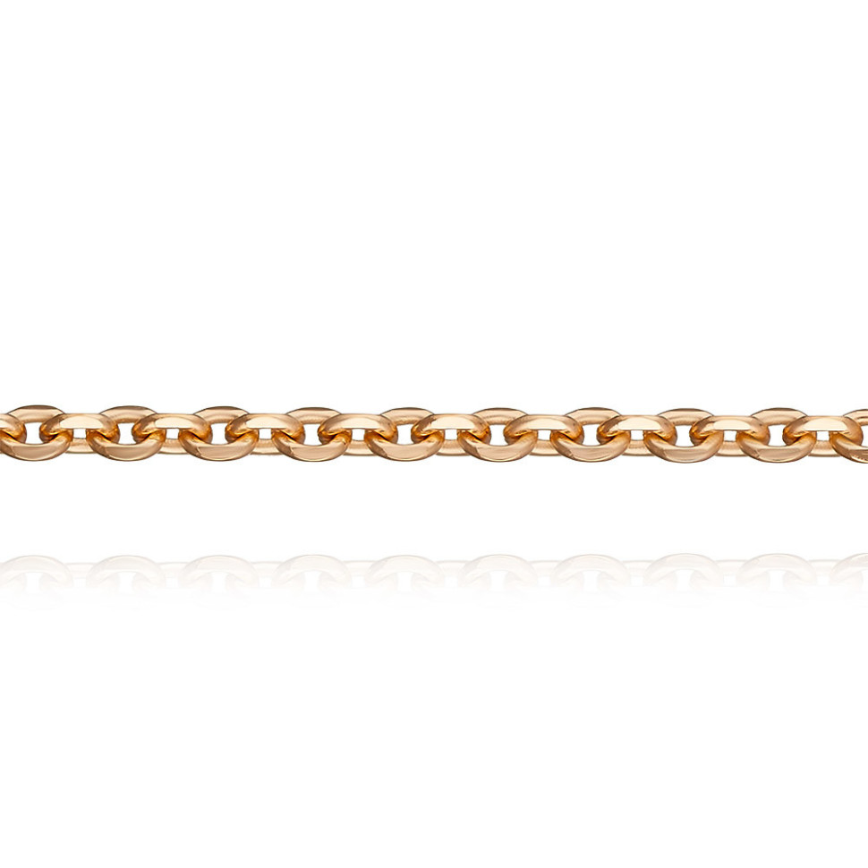 Цепь из красного золота, плетение Якорное (044278)