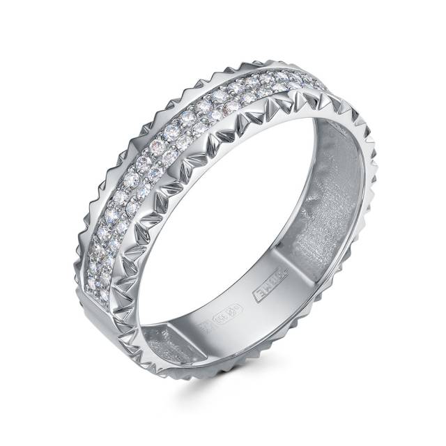 Кольцо из платины с бриллиантами (060631)