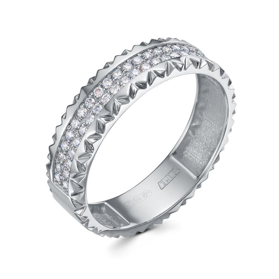 Кольцо из платины с бриллиантами (060631)