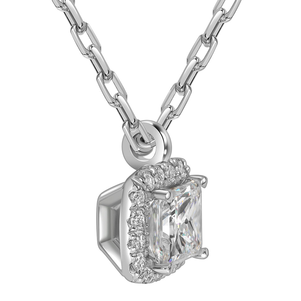 Колье из белого золота с бриллиантами (062837)