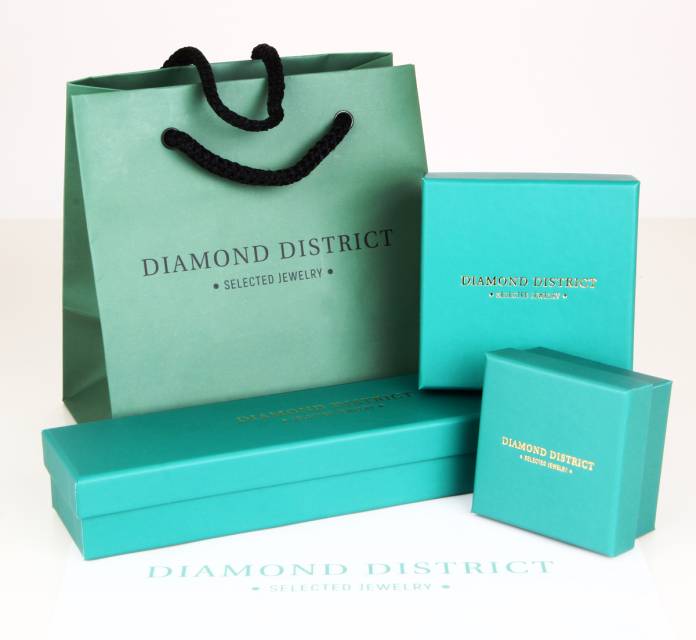 Серьги из белого золота с бриллиантами (039595)