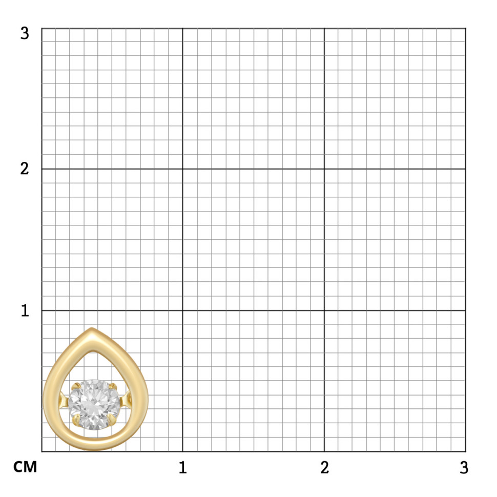 Кулон из жёлтого золота с 