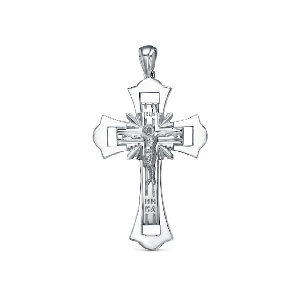 Кулон крест из платины  (057990)
