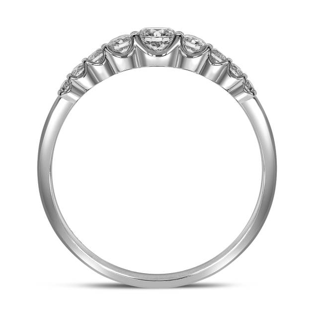 Кольцо из белого золота с бриллиантами (052414)