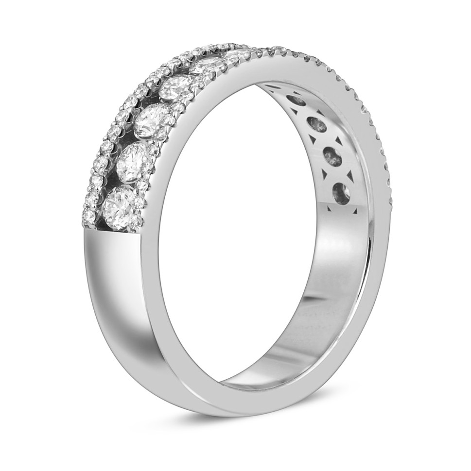 Кольцо из белого золота с бриллиантами (059446)