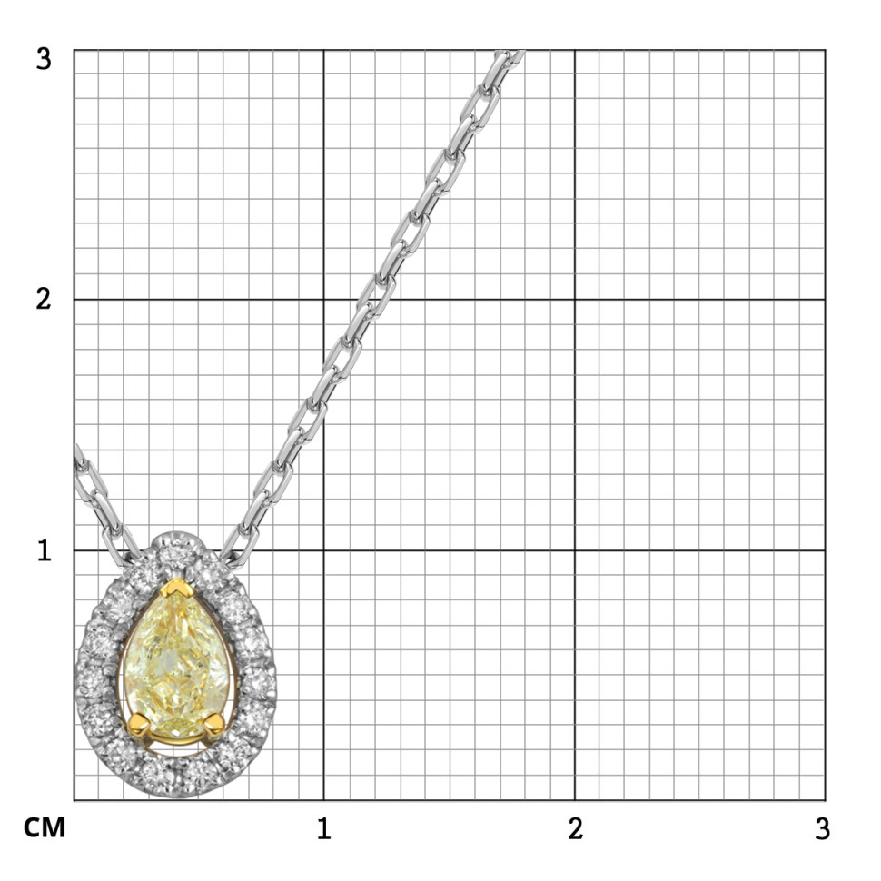 Колье из белого золота с бриллиантами (062677)