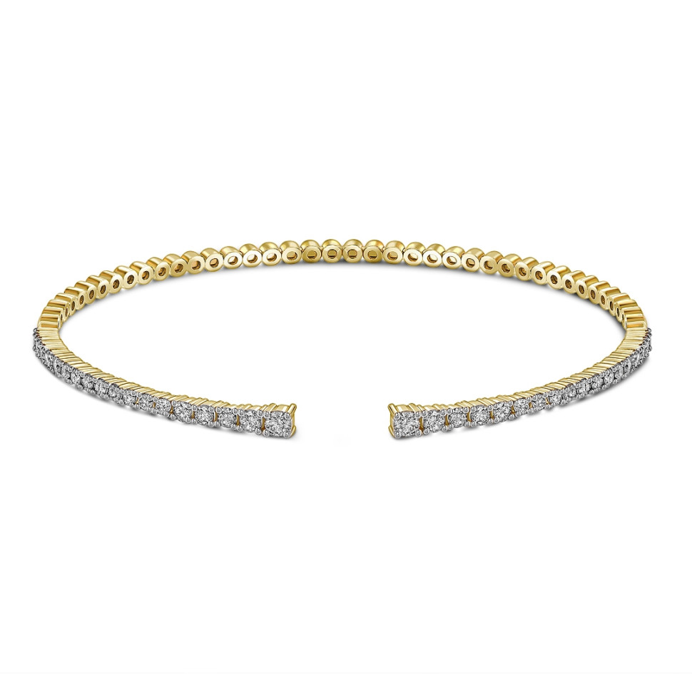 Браслет из жёлтого золота с бриллиантами (059575)