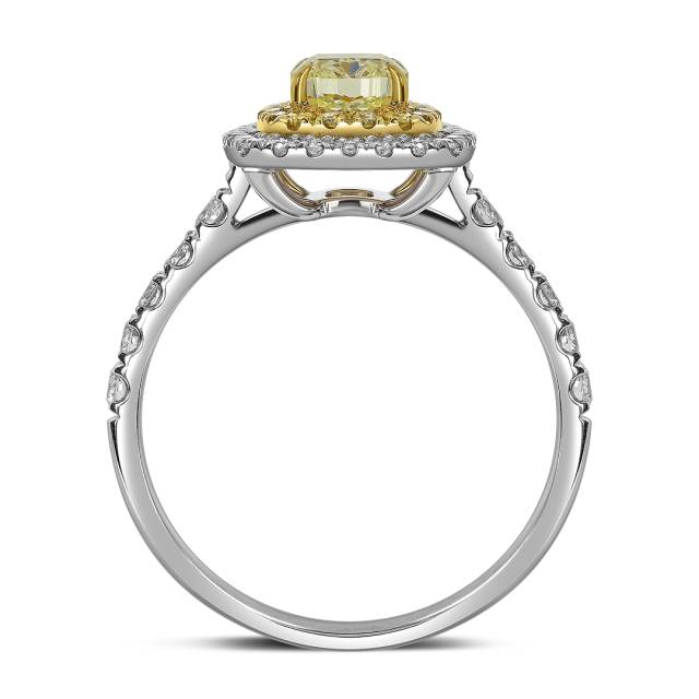 Помолвочное кольцо из белого золота с бриллиантами (063521)