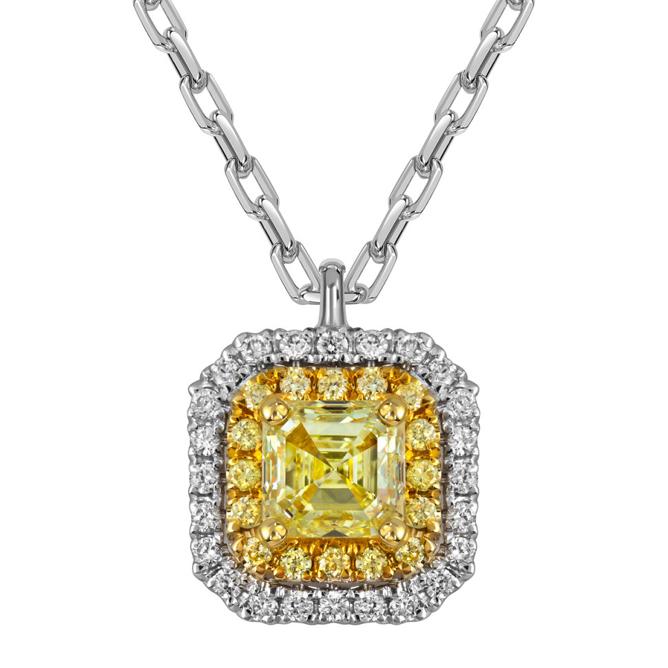 Колье из белого золота с бриллиантами (063262)