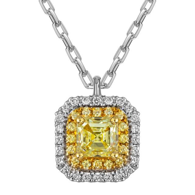 Колье из белого золота с бриллиантами (063262)