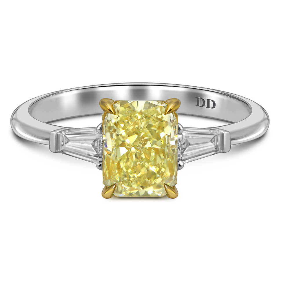 Помолвочное кольцо из белого золота с бриллиантами (063058)