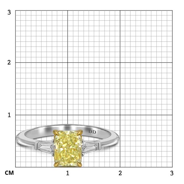 Помолвочное кольцо из белого золота с бриллиантами (063058)