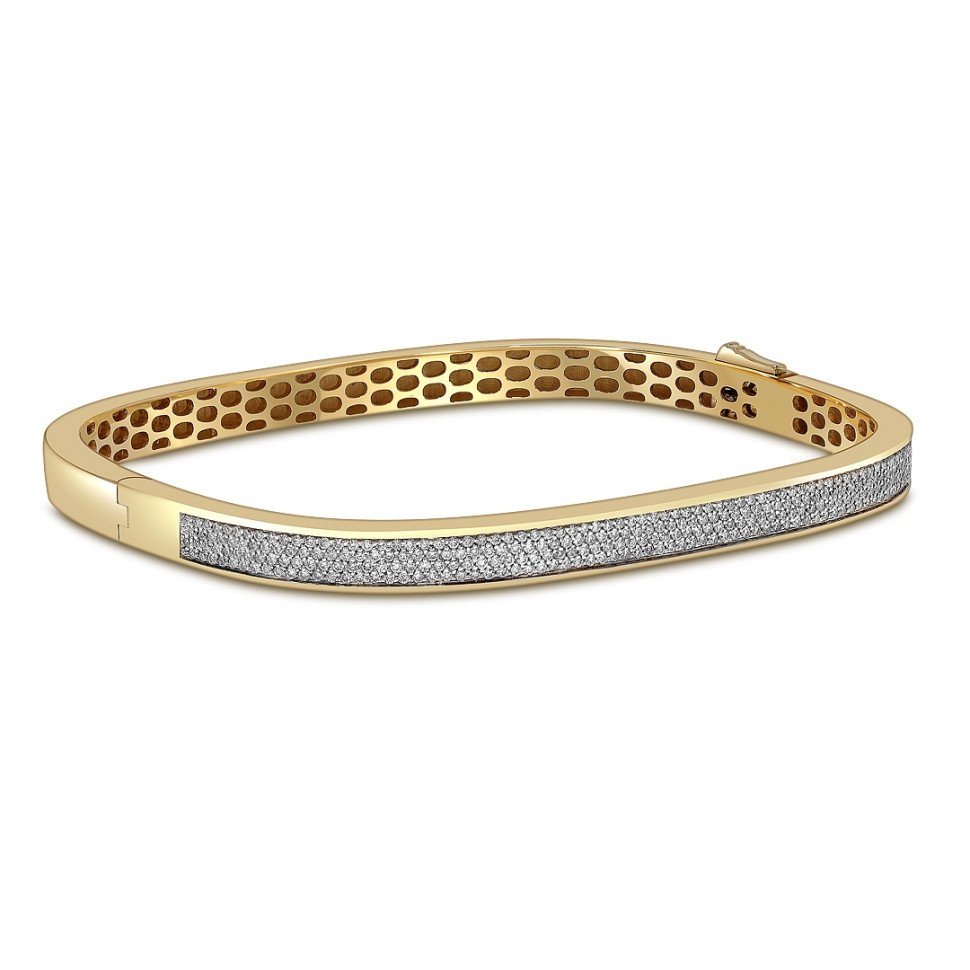 Браслет из жёлтого золота с бриллиантами (060134)