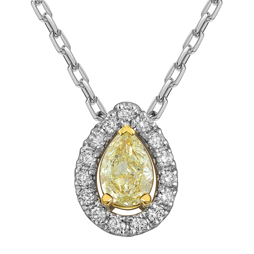 Колье из белого золота с бриллиантами (063561)