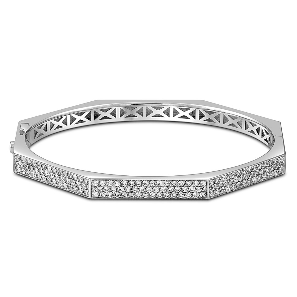 Браслет из белого золота с бриллиантами 