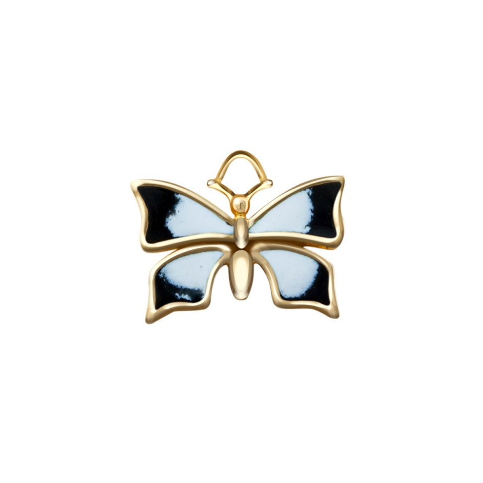 Кулон из жёлтого золота с эмалью 