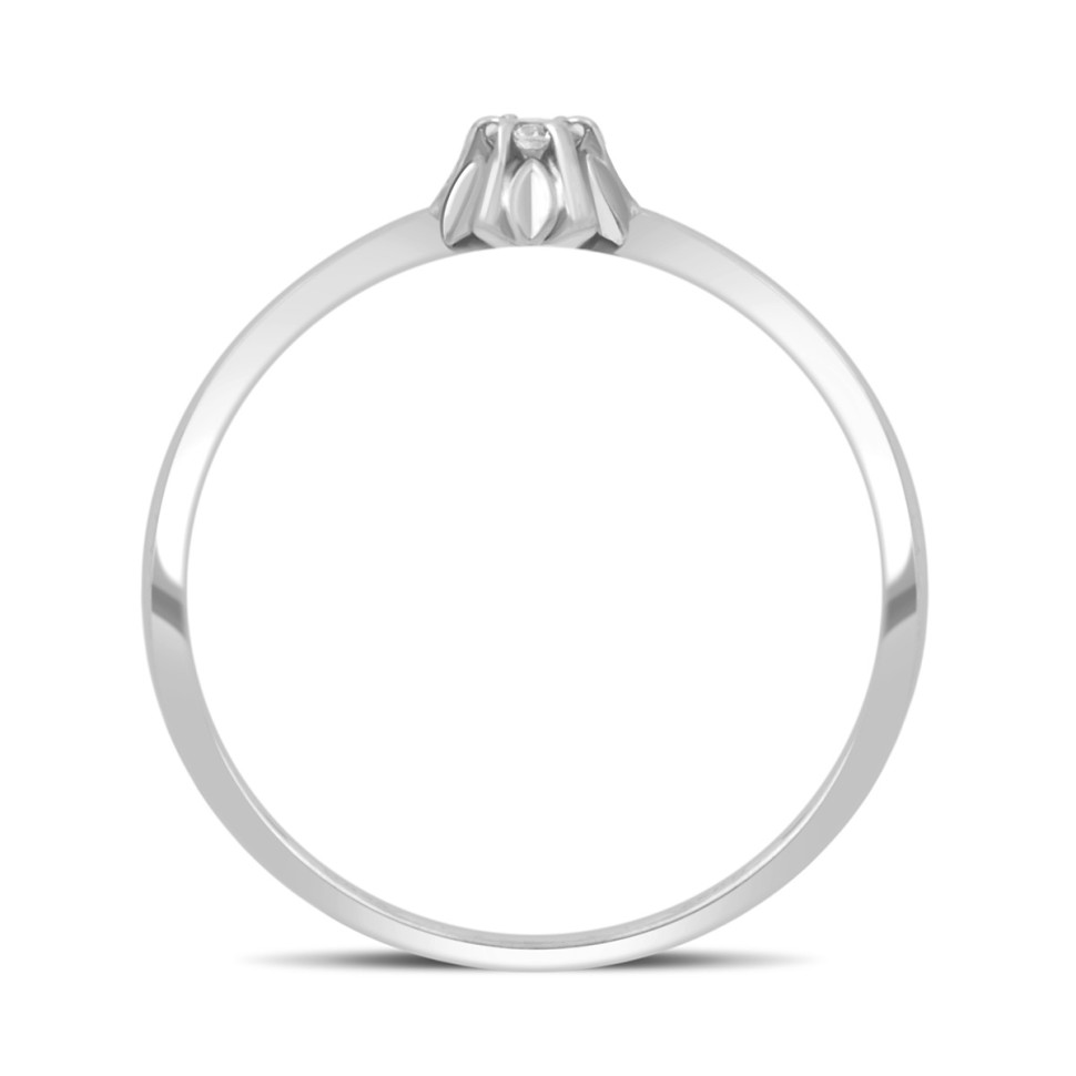 Помолвочное кольцо из белого золота с бриллиантом (032575)