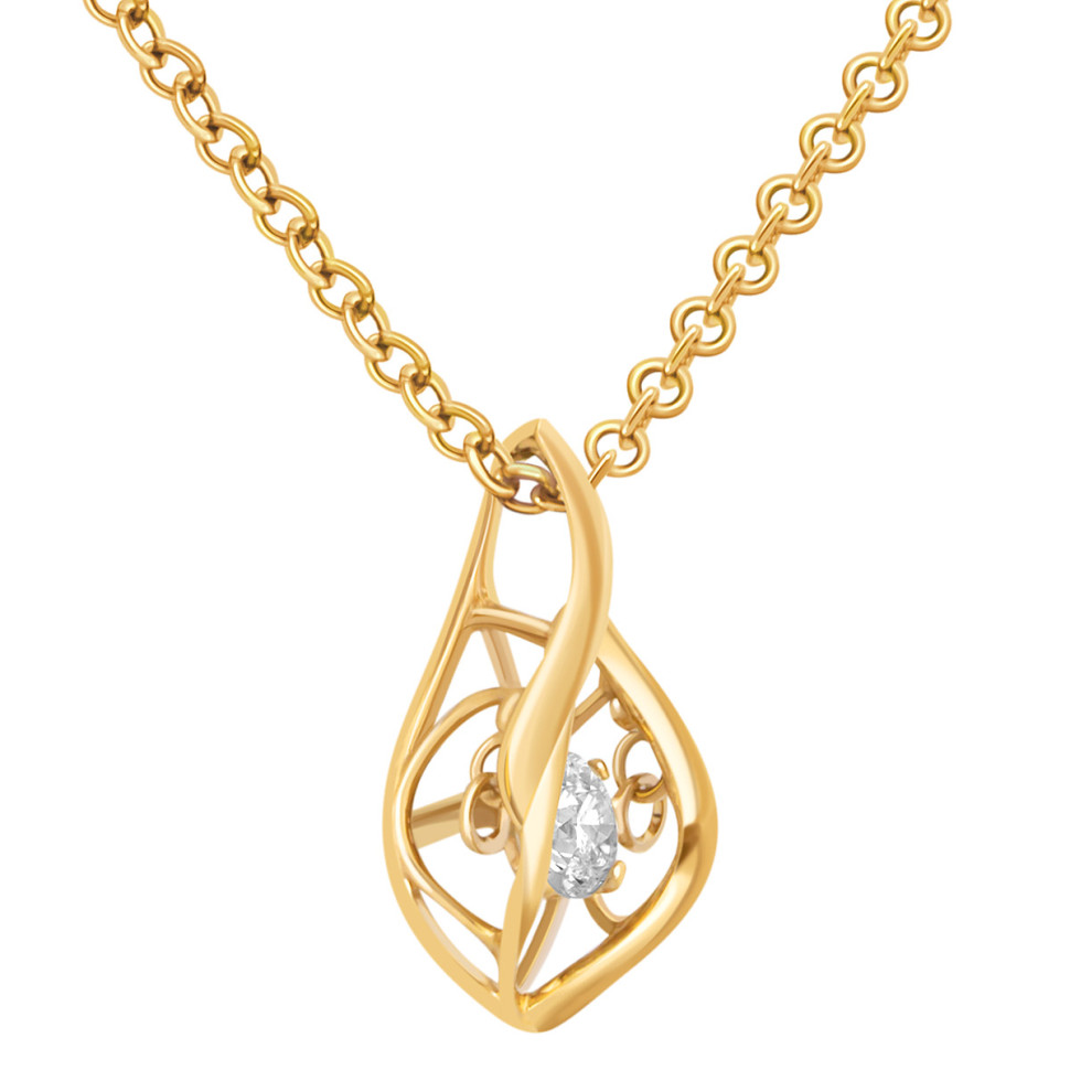 Кулон из жёлтого золота с 