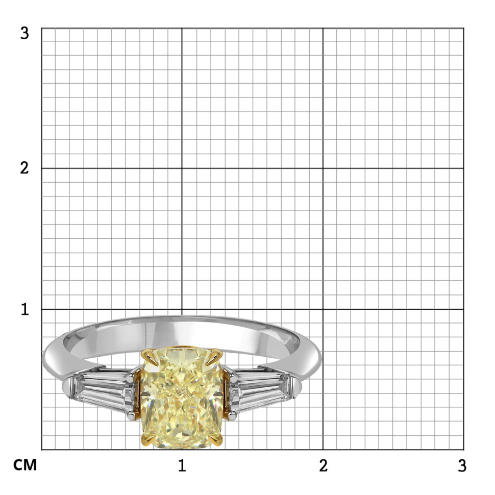 Кольцо из белого золота с бриллиантами (063053)