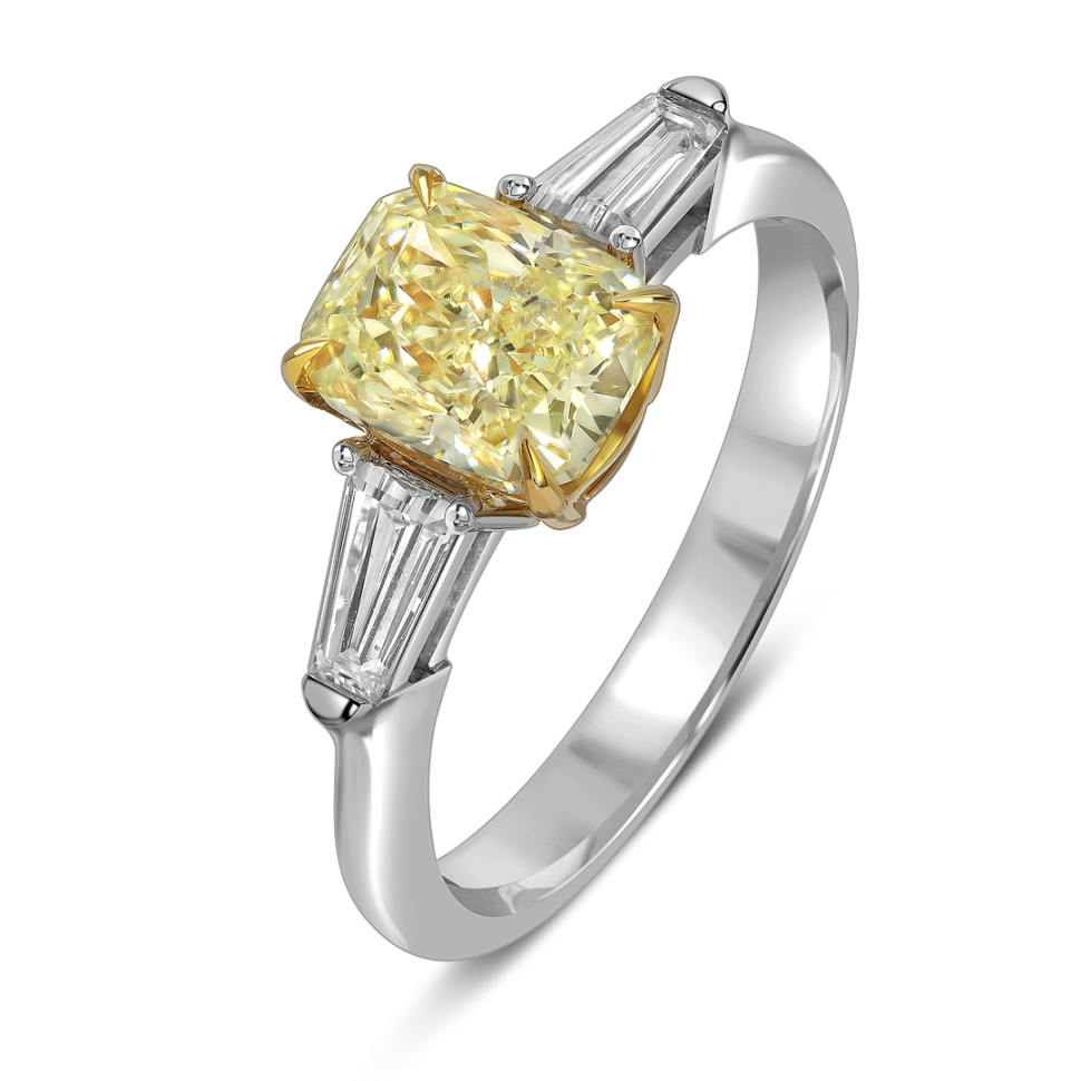 Кольцо из белого золота с бриллиантами (063053)