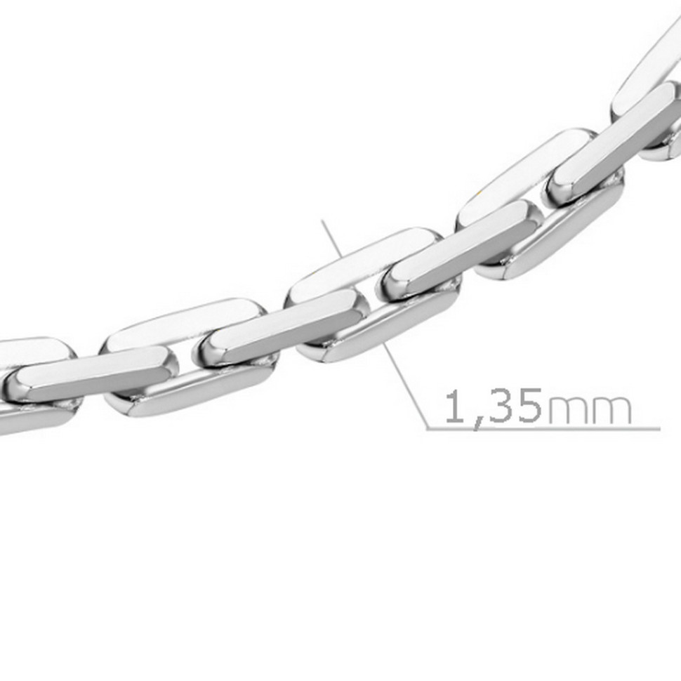 Цепь из белого золота, плетение 