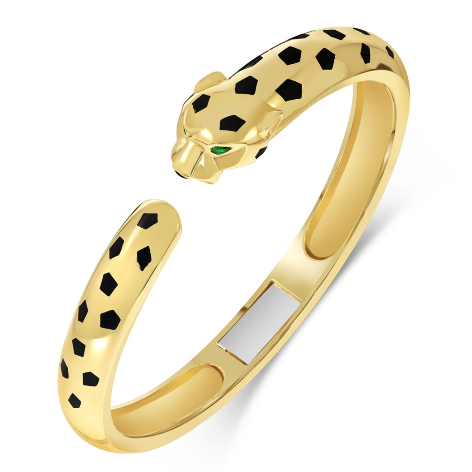 Браслет из жёлтого золота и ситаллами (060533)