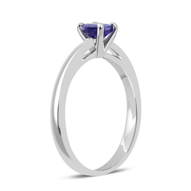 Помолвочное кольцо из белого золота с танзанитом (043166)