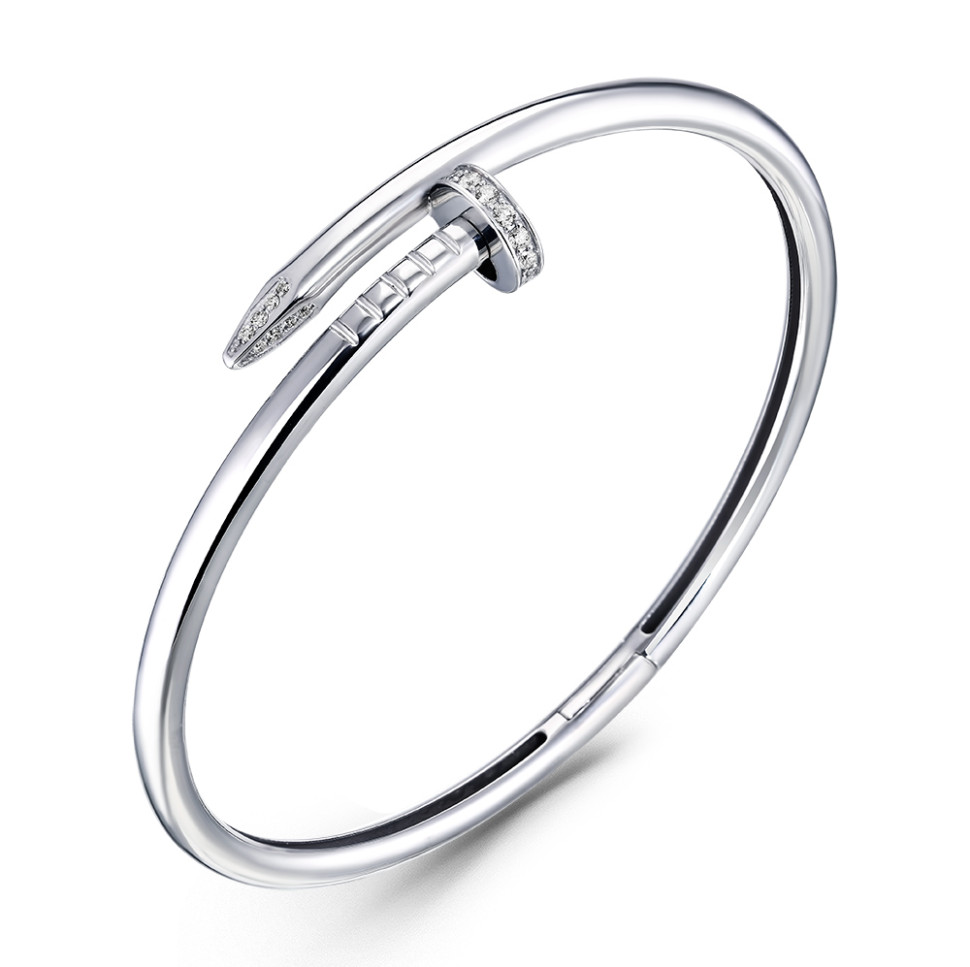 Браслет из белого золота с бриллиантами (061080)